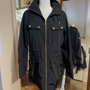 Michael Kors Black Utility Coat